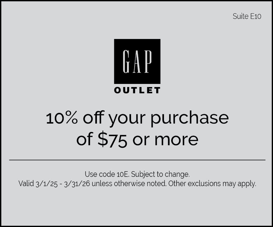 Gap Outlet Gap Outlet